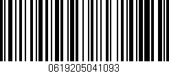 Código de barras (EAN, GTIN, SKU, ISBN): '0619205041093'