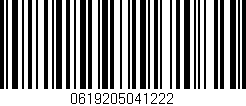 Código de barras (EAN, GTIN, SKU, ISBN): '0619205041222'