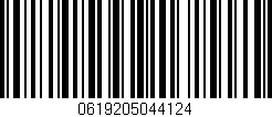 Código de barras (EAN, GTIN, SKU, ISBN): '0619205044124'