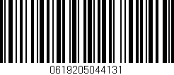 Código de barras (EAN, GTIN, SKU, ISBN): '0619205044131'