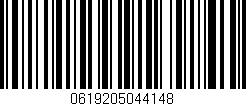 Código de barras (EAN, GTIN, SKU, ISBN): '0619205044148'