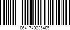 Código de barras (EAN, GTIN, SKU, ISBN): '0641740236405'