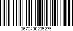 Código de barras (EAN, GTIN, SKU, ISBN): '0673400235275'