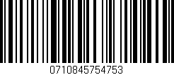 Código de barras (EAN, GTIN, SKU, ISBN): '0710845754753'