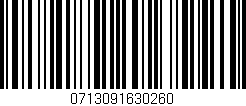Código de barras (EAN, GTIN, SKU, ISBN): '0713091630260'