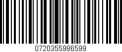 Código de barras (EAN, GTIN, SKU, ISBN): '0720355986599'