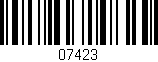 Código de barras (EAN, GTIN, SKU, ISBN): '07423'