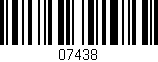 Código de barras (EAN, GTIN, SKU, ISBN): '07438'