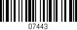 Código de barras (EAN, GTIN, SKU, ISBN): '07443'