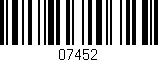 Código de barras (EAN, GTIN, SKU, ISBN): '07452'
