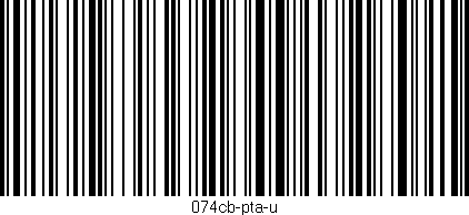 Código de barras (EAN, GTIN, SKU, ISBN): '074cb-pta-u'