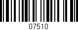 Código de barras (EAN, GTIN, SKU, ISBN): '07510'