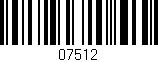 Código de barras (EAN, GTIN, SKU, ISBN): '07512'
