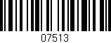 Código de barras (EAN, GTIN, SKU, ISBN): '07513'