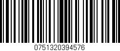 Código de barras (EAN, GTIN, SKU, ISBN): '0751320394576'