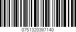 Código de barras (EAN, GTIN, SKU, ISBN): '0751320397140'