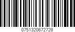 Código de barras (EAN, GTIN, SKU, ISBN): '0751320672728'