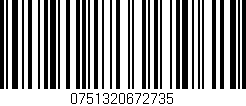 Código de barras (EAN, GTIN, SKU, ISBN): '0751320672735'