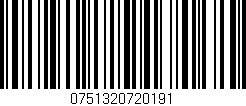 Código de barras (EAN, GTIN, SKU, ISBN): '0751320720191'