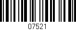Código de barras (EAN, GTIN, SKU, ISBN): '07521'