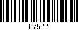 Código de barras (EAN, GTIN, SKU, ISBN): '07522'