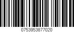Código de barras (EAN, GTIN, SKU, ISBN): '0753953877020'