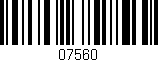 Código de barras (EAN, GTIN, SKU, ISBN): '07560'