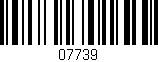 Código de barras (EAN, GTIN, SKU, ISBN): '07739'
