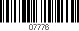 Código de barras (EAN, GTIN, SKU, ISBN): '07776'