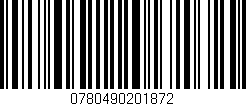 Código de barras (EAN, GTIN, SKU, ISBN): '0780490201872'