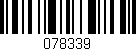 Código de barras (EAN, GTIN, SKU, ISBN): '078339'
