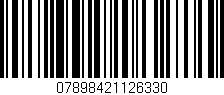Código de barras (EAN, GTIN, SKU, ISBN): '07898421126330'