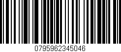 Código de barras (EAN, GTIN, SKU, ISBN): '0795962345046'
