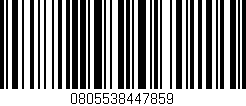 Código de barras (EAN, GTIN, SKU, ISBN): '0805538447859'