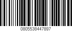Código de barras (EAN, GTIN, SKU, ISBN): '0805538447897'