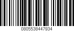 Código de barras (EAN, GTIN, SKU, ISBN): '0805538447934'