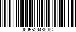 Código de barras (EAN, GTIN, SKU, ISBN): '0805538468984'