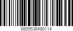 Código de barras (EAN, GTIN, SKU, ISBN): '0805538490114'