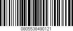 Código de barras (EAN, GTIN, SKU, ISBN): '0805538490121'