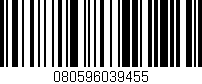 Código de barras (EAN, GTIN, SKU, ISBN): '080596039455'
