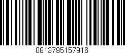 Código de barras (EAN, GTIN, SKU, ISBN): '0813795157916'