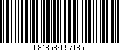 Código de barras (EAN, GTIN, SKU, ISBN): '0818586057185'