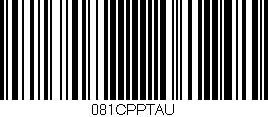 Código de barras (EAN, GTIN, SKU, ISBN): '081CPPTAU'