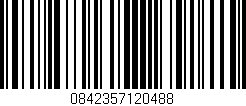 Código de barras (EAN, GTIN, SKU, ISBN): '0842357120488'