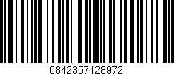 Código de barras (EAN, GTIN, SKU, ISBN): '0842357128972'