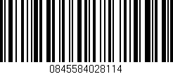 Código de barras (EAN, GTIN, SKU, ISBN): '0845584028114'