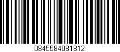 Código de barras (EAN, GTIN, SKU, ISBN): '0845584081812'