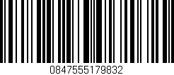 Código de barras (EAN, GTIN, SKU, ISBN): '0847555179832'