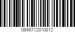Código de barras (EAN, GTIN, SKU, ISBN): '0848712010012'