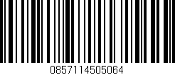 Código de barras (EAN, GTIN, SKU, ISBN): '0857114505064'